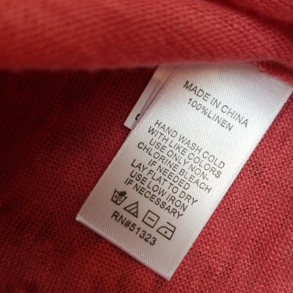 1. State Linen Top Ruffled Short Sleeves XS  C008 - Picture 6 of 7